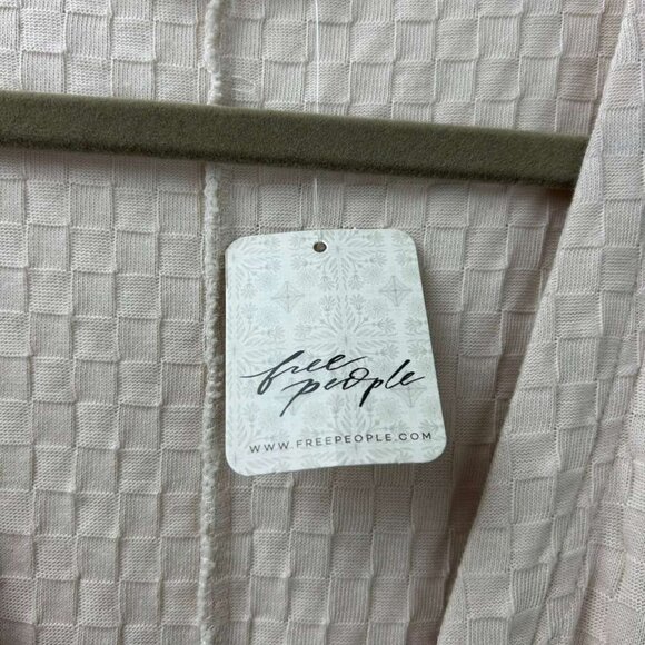 NWT Free People Beach Women's XS Belted Wide Leg Jumpsuit Neutral Beige V-Neck - Picture 14 of 16